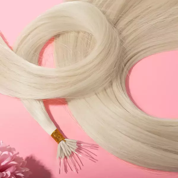 Włosy naturalne doczepiane Seria MAGIC Nanoringi Light 50cm 0,8g 20szt - Kolor #1001